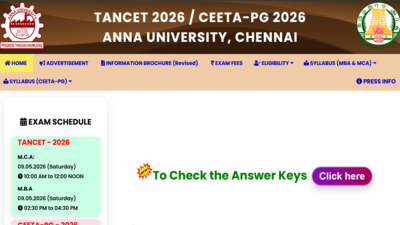 TANCET CEETA PG answer key 2026 released at tancet.annauniv.edu: Direct link to download here