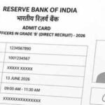 RBI Grade B Admit Card 2026 Out for Phase 1 Exam: Here’s how to download