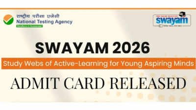 SWAYAM January 2026 Admit Card out at exams.nta.nic.in: Check direct link to download