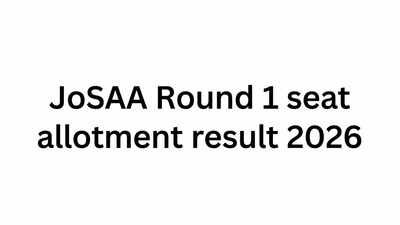 JoSAA Counselling Round 1 seat allotment result 2026 out: Here’s how to check, reporting process
