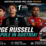 Austrian Grand Prix 2026: George Russell beats Ferrari duo Leclerc and Hamilton for pole position, Max Verstappen crashes out in Qualifying | Racing News