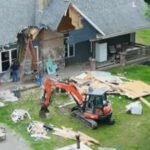 ‘If it’s over, I’ll tear the house down’: Drunk US man demolishes family home after wife says marriage is over