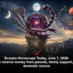 Scorpio Horoscope Today, June 7, 2026: You may receive money from parents, family support, or some domestic source