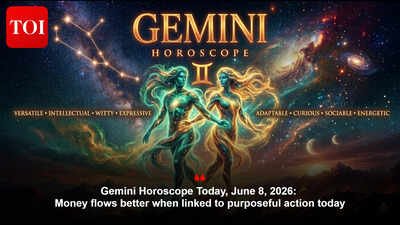 Gemini Horoscope Today, June 8, 2026: Money flows better when linked to purposeful action today