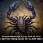 Scorpio Horoscope Today, June 13, 2026: If your body is sending signals to you, take note of them