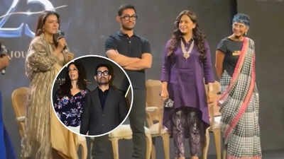 Aamir Khan: ‘Great taste in women’: Kajol and Juhi Chawla ROAST Aamir Khan at ‘Lagaan’s 25th anniversary celebration | Hindi Movie News