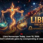Libra Horoscope Today, June 19, 2026: Don’t celebrate gains by overspending at once