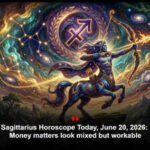 Sagittarius Horoscope Today, June 20, 2026: Money matters look mixed but workable