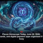 Pisces Horoscope Today, June 20, 2026: Keep cash, cards, and digital payment apps organised if the day gets busy