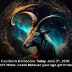 Capricorn Horoscope Today, June 21, 2026: Don’t chase losses because your ego got bruised