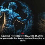 Aquarius Horoscope Today, June 21, 2026: Welcome new proposals, but keep your health routine and judgment intact