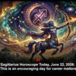 Sagittarius Horoscope Today, June 22, 2026: This is an encouraging day for career matters
