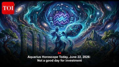 Aquarius Horoscope Today, June 22, 2026: Not a good day for investment