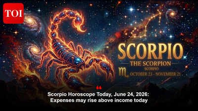 Scorpio Horoscope Today, June 24, 2026: Expenses may rise above income today