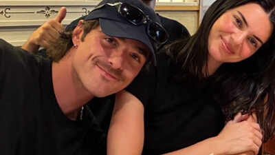 Kendall Jenner and Jacob Elordi walk hand-in-hand at Brisbane airport after meeting actor’s mother – PICS |
