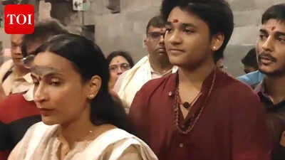 Aishwarya Rajinikanth visits Tiruvannamalai temple; ‘Texla’ director seeks blessings with son Linga ahead of birthday |