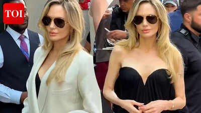 Angelina Jolie makes jaws drop at ‘Couture’ screening in New York; Actress shows off tattooed back in strapless gown – WATCH﻿ |