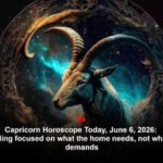Capricorn Horoscope Today, June 6, 2026: Keep spending focused on what the home needs, not what the mood demands