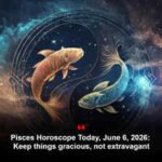 Pisces Horoscope Today, June 6, 2026: Keep things gracious, not extravagant