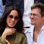 Brad Pitt and girlfriend Ines de Ramon enjoy rare public outing together at the French Open in Paris |