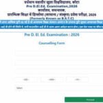 Rajasthan BSTC counselling registration begins for D.El.Ed admissions; first allotment list due June 20