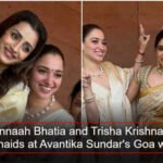‘Fairytales are real, I saw one today’: Tamannaah Bhatia and Trisha Krishnan turn bridesmaids at Avantika Sundar’s Goa wedding | Tamil Movie News