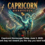 Capricorn Horoscope Today, June 3, 2026: Work may not reward you the way you want today