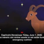 Capricorn Horoscope Today, June 1, 2026: Business owners can review assets or set aside funds for an emergency cushion