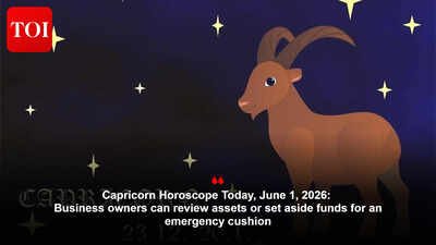 Capricorn Horoscope Today, June 1, 2026: Business owners can review assets or set aside funds for an emergency cushion