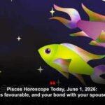 Pisces Horoscope Today, June 1, 2026: Love life is favourable, and your bond with your spouse deepense