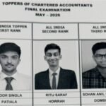ICAI CA Final May 2026 toppers: Noor Singla secures AIR 1 with 83.17%, check list of top scorers
