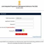 JIPMAT 2026 results declared, scorecards available on nta.ac.in; download here