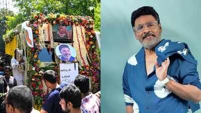 K Bhagyaraj cremated with state honours, fans gather in large numbers on the streets of Chennai to participate in his funeral procession |