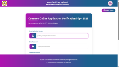 KCET 2026 verification slip released at cetonline.karnataka.gov.in: Direct link to download here