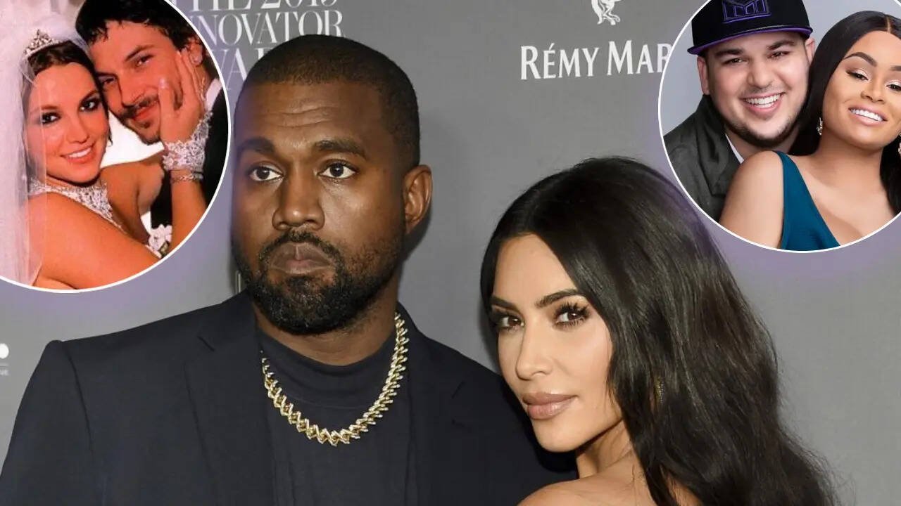 From Brad Pitt and Angelina Jolie to Rob Kardashian and Blac Chyna