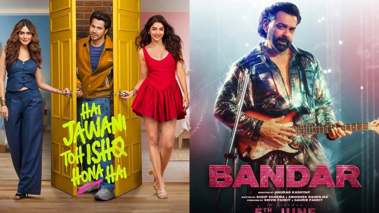 Hai Jawani Toh Ishq Hona Hai & Bandar Movie Review and Release Live Updates: Varun Dhawan, Mrunal Thakur, Pooja Hegde’s film clashes with Bobby Deol starrer at the box office