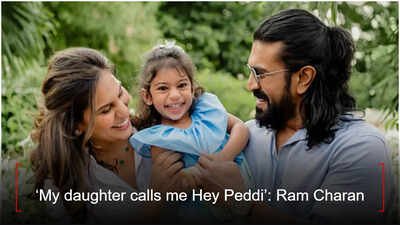 ‘My daughter calls me Hey Peddi’: Ram Charan shares emotional family moment | Malayalam Movie News