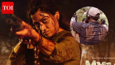 ‘Mysaa’: Rashmika Mandanna gives BTS glimpse from Rawindra Pulle directorial sets with funny ‘Blood Marks’ comment |