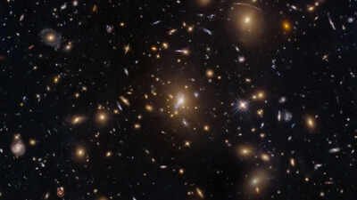 NASA’s Hubble sees a swarm of galaxies in one of the universe’s largest structures |