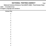 NCET final answer key 2026 released at exams.nta.nic.in: Direct link to download here