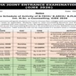 OJEE counselling 2026 schedule out: Round 1 registration, choice filling begins tomorrow at ojee.nic.in
