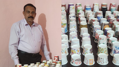 Paper Cup King: Indian man sets world record for collecting 858 unique paper cups from 31 countries | World News