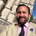 Saif Ali Khan pays tribute to father Tiger Pataudi at Winchester College, unveils plaque at the Hunter Tent Cricket pavilion – PICS |