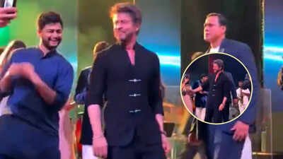 Shah Rukh Khan sets the dance floor on fire at Supriya Sule’s daughter Revati’s pre-wedding bash, grooves to ‘Koi Mil Gaya’ | Hindi Movie News