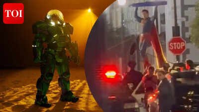 FIRST LOOK at David Corenswet as Superman on sets of ‘Man of Tomorrow’; James Gunn reveals Lex Luthor’s warsuit- WATCH |