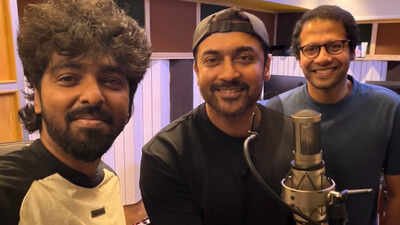 Suriya turns singer for peppy dance number in GV Prakash’s music for ‘Vishwanath and Sons,’ Ken Karunaas’ addition excites fans |