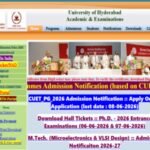 University of Hyderabad PG admissions 2026: Registration begins at acad.uohyd.ac.in, apply by June 8
