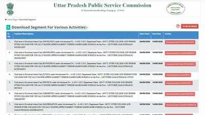 UPPSC releases GIC Lecturer admit card at uppsc.up.nic.in, download hall ticket for June 2026 examinations