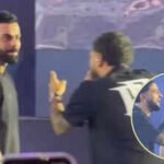 Virat Kohli grooves to Karan Aujla’s ‘Winning Speech’ at grand Delhi event – Watch viral video | Hindi Movie News