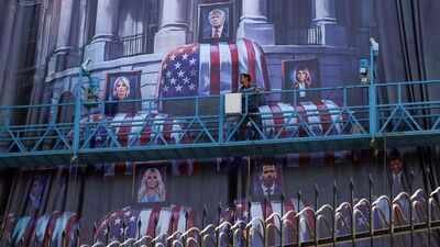 ‘Blood for blood’: Iran displays giant billboard with Donald, Melania and Trump children in coffins